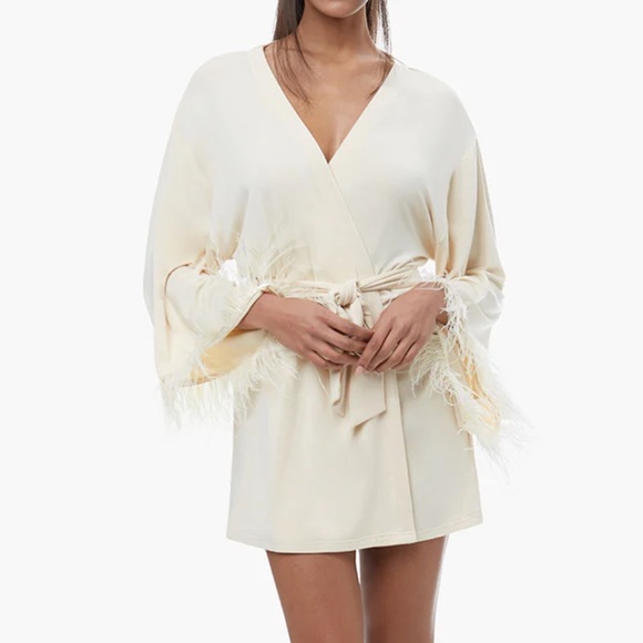 WeWoreWhat feather robe • NWT - Picture 1 of 5